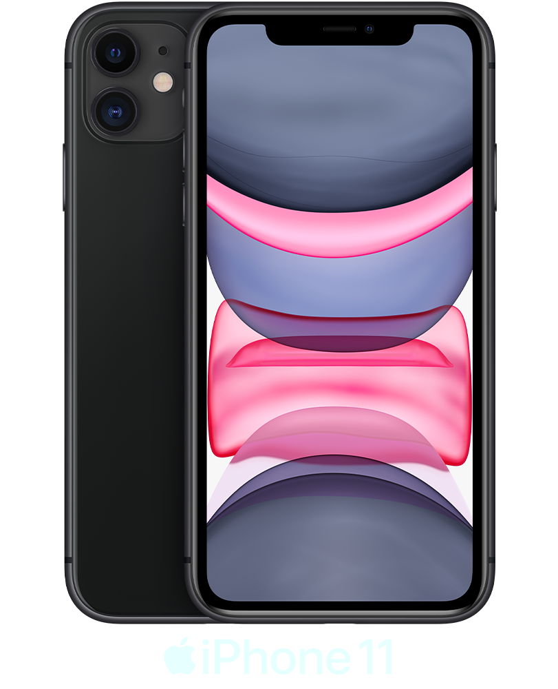 Black Apple iPhone 11 64GB - Grade A Condition. £19.00 Upfront.