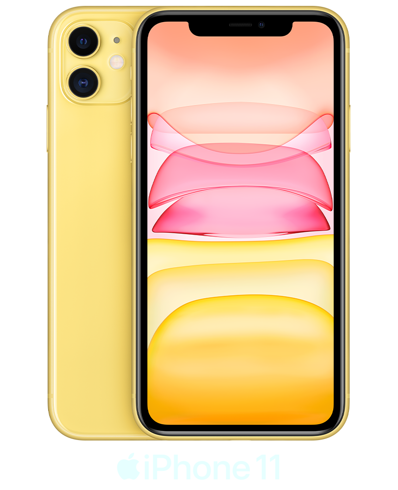 Yellow Apple iPhone 11 64GB - Grade A Condition. £19.00 Upfront.