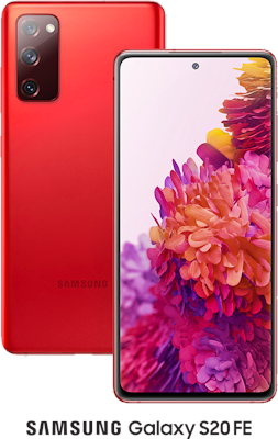 Red Samsung Galaxy S20 FE 4G 128GB with free Samsung Gear Fit 2 (4GB Black) - 100GB Data, £29.00 Upfront