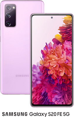 Purple Samsung Galaxy S20 FE 5G 128GB on Three Pay As You Go