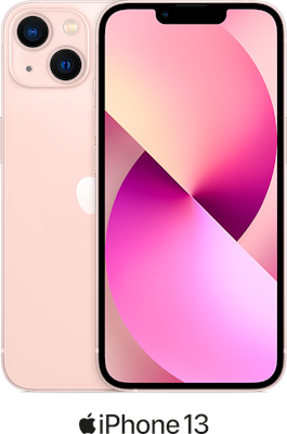 Pink Apple iPhone 13 5G 128GB - 2GB Data, £30.00 Upfront