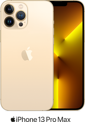 Gold Apple iPhone 13 Pro Max 5G 1TB - Unlimited Data, £89.00 UpfrontPay only 50% for 6 months (Automatic).