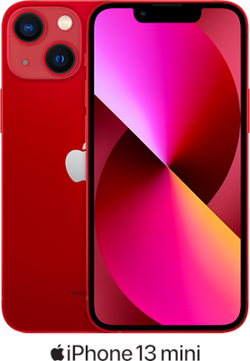 Red Apple iPhone 13 Mini 5G 128GB - 12GB Data, £48.00 Upfront