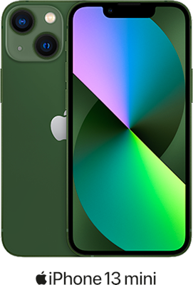 Green Apple iPhone 13 Mini 5G 128GB - 12GB Data, £48.00 Upfront