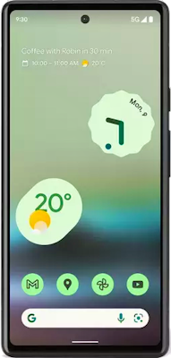 Google Pixel 6a 5g 128gb Chalk At Â£69 On Pay Monthly 100gb 24 Month Contract With Unlimited Mins Texts 100gb Of 5g Data Â£2699 A Month Consumer Upgrade Price Includes Google Pixel Watch 2 Black Aluminium Case With Obsidian Active Band