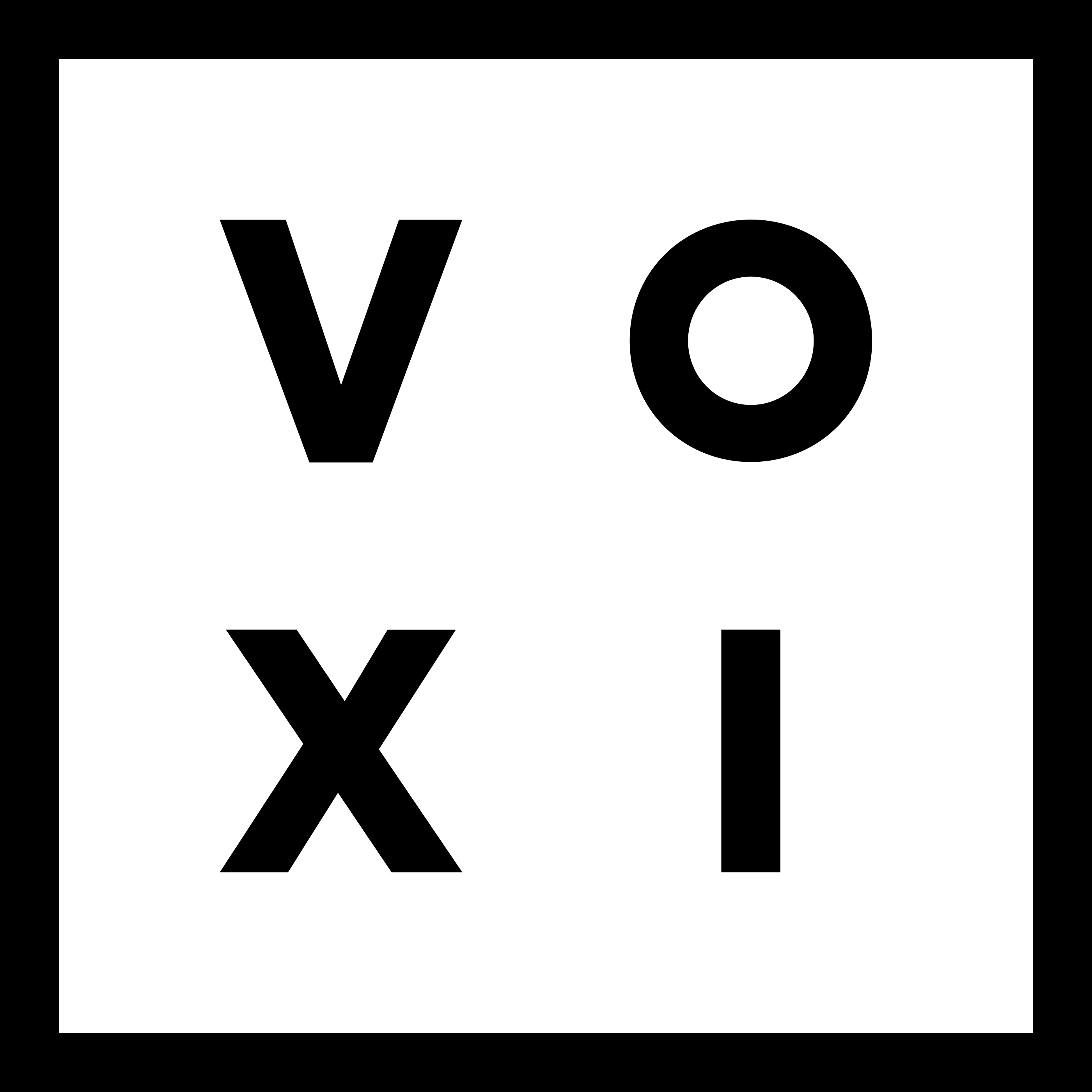 Voxi logo.