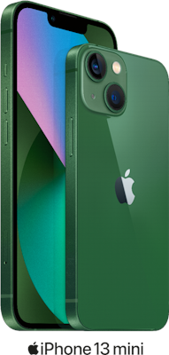Green Apple iPhone 13 Mini 5G 128GB - 2GB Data, £60.00 Upfront