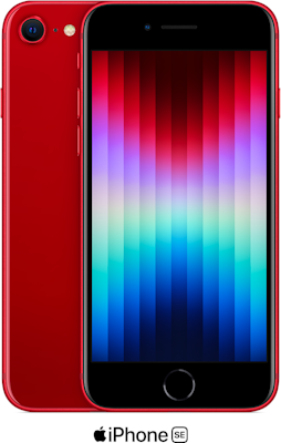 Red Apple iPhone SE 128GB - 150GB Data, £30.00 Upfront