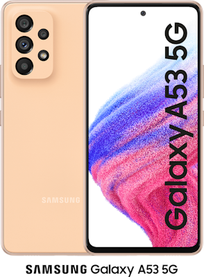 Orange Samsung Galaxy A53 5G 128GB - 30GB Data, £80.00 Upfront