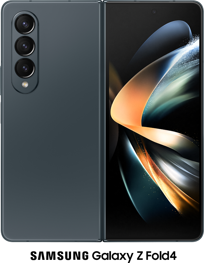 Grey Samsung Galaxy Z Fold4 5G 256GB - 150GB Data, £85.00 Upfront