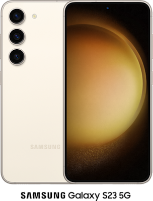 White Samsung Galaxy S23 5G Dual SIM 128GB - 30GB Data, £75.00 Upfront