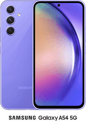 Samsung Galaxy A54 128GB in Violet