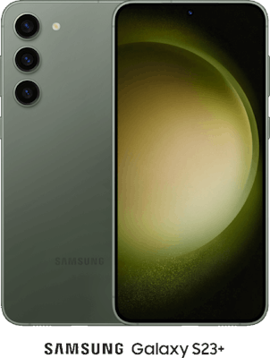 Green Samsung Galaxy S23+ 5G Dual SIM 256GB - 15GB Data, £55.00 Upfront