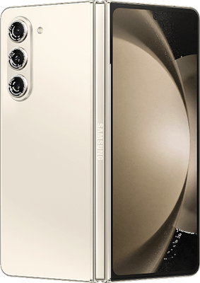 White Samsung Galaxy Z Fold5 5G 512GB - 30GB Data, £95.00 Upfront
