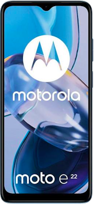 Motorola Moto E22 Dual Sim 64gb Blue At Â£0 On Red 24 Month Contract With Unlimited Mins Texts 50gb Of 5g Data Â£14 A Month
