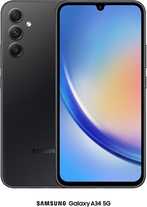 Samsung Galaxy A34 128GB in Black