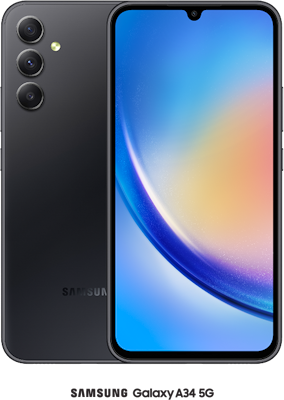 Samsung Galaxy A34 128GB in Black