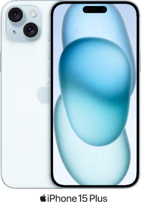 Blue Apple iPhone 15 Plus 5G Dual SIM 128GB - 30GB Data, £95.00 Upfront