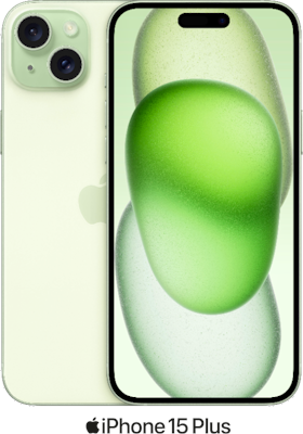 Green Apple iPhone 15 Plus 5G Dual SIM 128GB - 30GB Data, £95.00 Upfront
