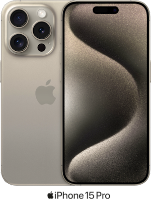 Gold Apple iPhone 15 Pro 5G Dual SIM 128GB - 300GB Data, £50.00 Upfront
