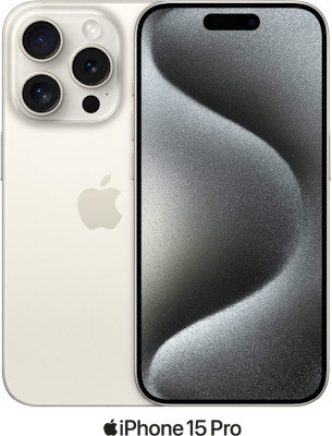 Apple iPhone 15 Pro 256GB in White Titanium