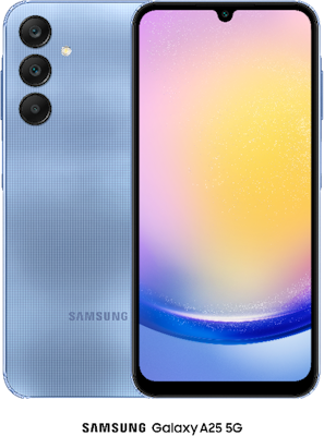 Samsung Galaxy A25 128GB in Light Blue