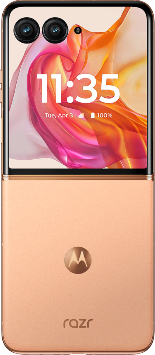 Motorola Razr 50 Ultra Dual Sim 512gb Peach Fuzz At &Acirc;&pound;175 On Red 24 Month Contract With Unlimited Mins Texts Unlimited 5g Data &Acirc;&pound;32 A Month Consumer Upgrade Price