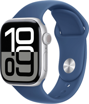 Apple Watch Series 10 42mm (GPS + Cellular) Silver / Denim Sport Band - S/M at £1 on Refresh Flex - Smartwatch Unlimited (36 Month contract) with Unlimited 4G data. £21.31 a month. Apple Watch Series 10 42mm (GPS + Cellular) Silver / Denim Sport Band - S/M at £1 on Refresh Flex - Smartwatch Unlimited (36 Month contract) with Unlimited 4G data. £21.31 a month.