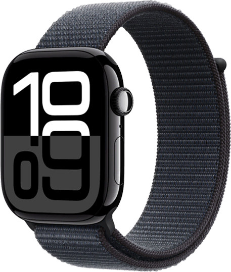 Apple Watch Series 10 46mm (GPS + Cellular) Jet Black / Ink Sport Loop at Â£1 on Refresh Flex - Smartwatch Unlimited (12 Month contract) with Unlimited 4G data. Â£35 a month.