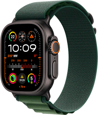 Apple Watch Ultra 2 49mm (GPS + Cellular) Titanium with Dark Green Alpine Loop Small at £1 on Refresh Flex - Smartwatch Unlimited (24 Month contract) with Unlimited 4G data. £24.71 a month. Apple Watch Ultra 2 49mm (GPS + Cellular) Titanium with Dark Green Alpine Loop Small at £1 on Refresh Flex - Smartwatch Unlimited (24 Month contract) with Unlimited 4G data. £24.71 a month.