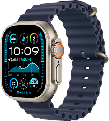 Apple Watch Ultra 2 49mm (GPS + Cellular) Titanium with Navy Ocean Band at £1 on Refresh Flex - Smartwatch Unlimited (48 Month contract) with Unlimited 4G data. £12.85 a month. Apple Watch Ultra 2 49mm (GPS + Cellular) Titanium with Navy Ocean Band at £1 on Refresh Flex - Smartwatch Unlimited (48 Month contract) with Unlimited 4G data. £12.85 a month.