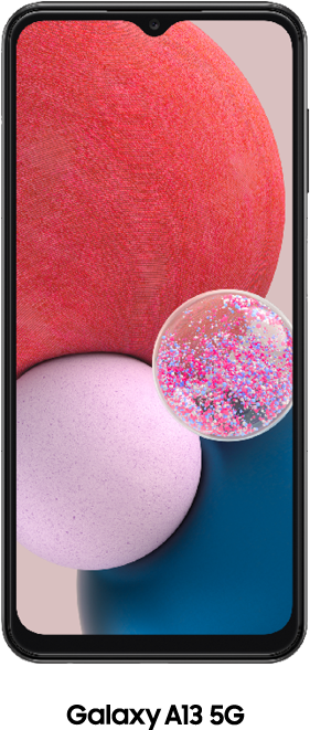 Black Samsung Galaxy A13 5G 64GB - 150GB Data, £35.00 Upfront