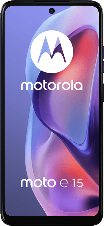 Motorola Moto E15 Dual SIM (64GB Denim Blue) at Â£59 on Pay Monthly 100GB (18 Month contract) with Unlimited mins & texts; 100GB of 5G data. Â£15 a month.