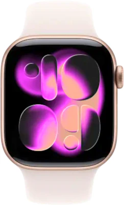 Apple Watch Series 11 42mm (GPS+Cellular) Aluminium Rose Gold Case with Blush Sport Band - S/M at £1 on Refresh Flex - Smartwatch Unlimited (12 Month contract) with Unlimited 4G data. £46 a month.