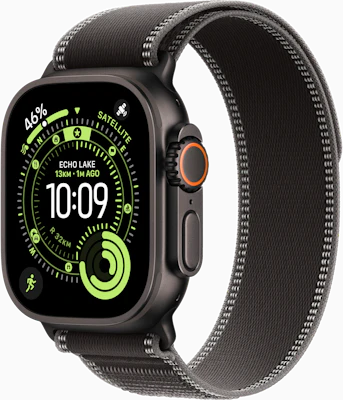 Watch Ultra 3 49mm Titanium Case Trail Loop S M at £1 on Refresh Flex Smartwatch Unlimited Unlimited data. £22.75 month.