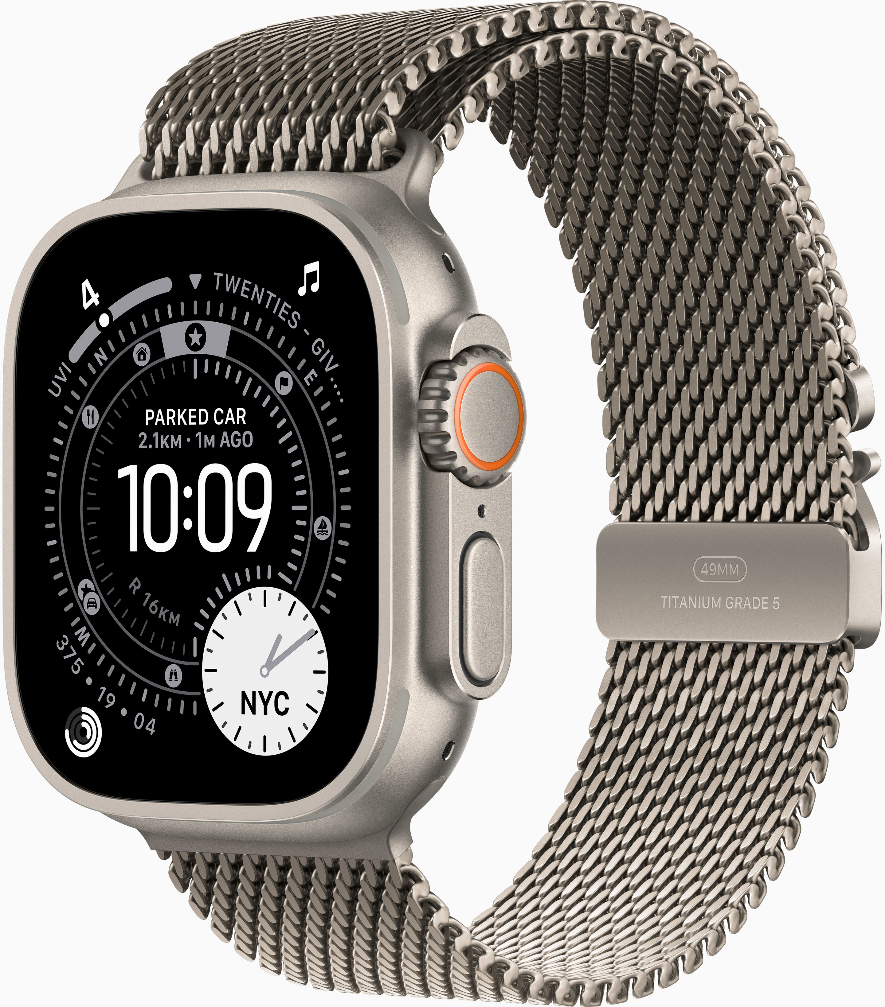 Apple Watch Ultra 3 49mm (GPS + Cellular) Natural Titanium Case with Natural Milanese Loop Medium at Â£1 on Refresh Flex - Smartwatch Unlimited (36 Month contract) with Unlimited 4G data. Â£30.67 a month.