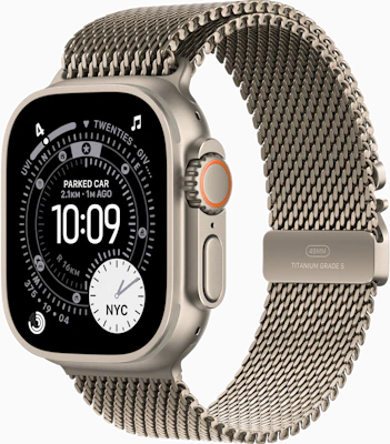 Watch Ultra 3 49mm Titanium Case Milanese Loop Medium at £1 on Refresh Flex Smartwatch Unlimited Unlimited data. £78 month.