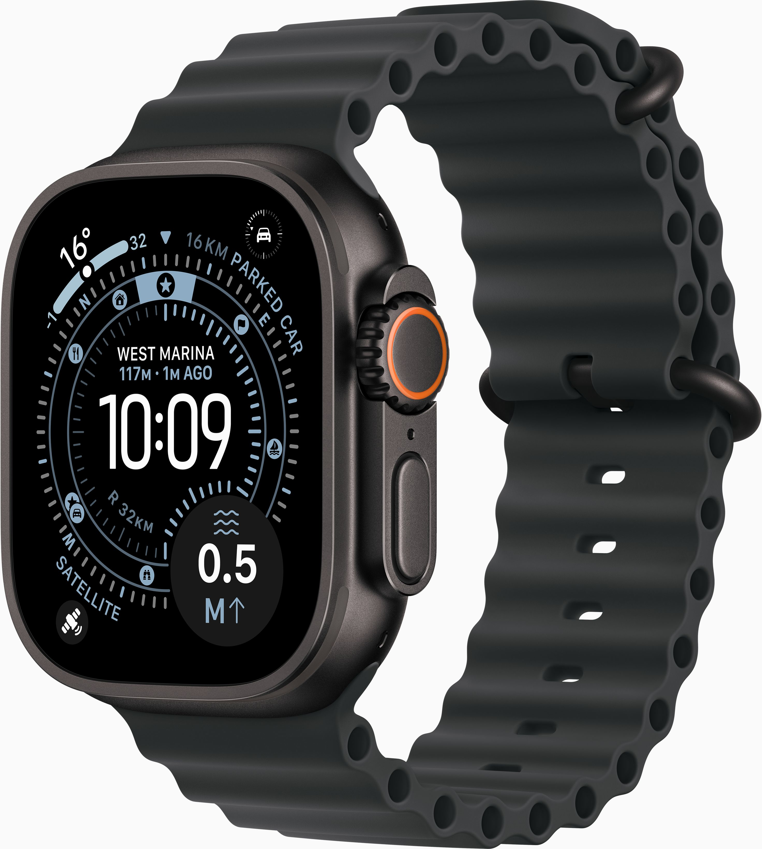 Apple Watch Ultra 3 49mm (GPS + Cellular) Black Titanium Case with Black Ocean Band at Â£757 on Refresh Flex - Smartwatch Unlimited (1 Month contract) with Unlimited 4G data. Â£7 a month.