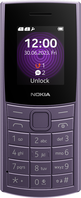 Nokia 110 2nd Edition Dual SIM (0GB Purple) for Â£39.99 SIM Free