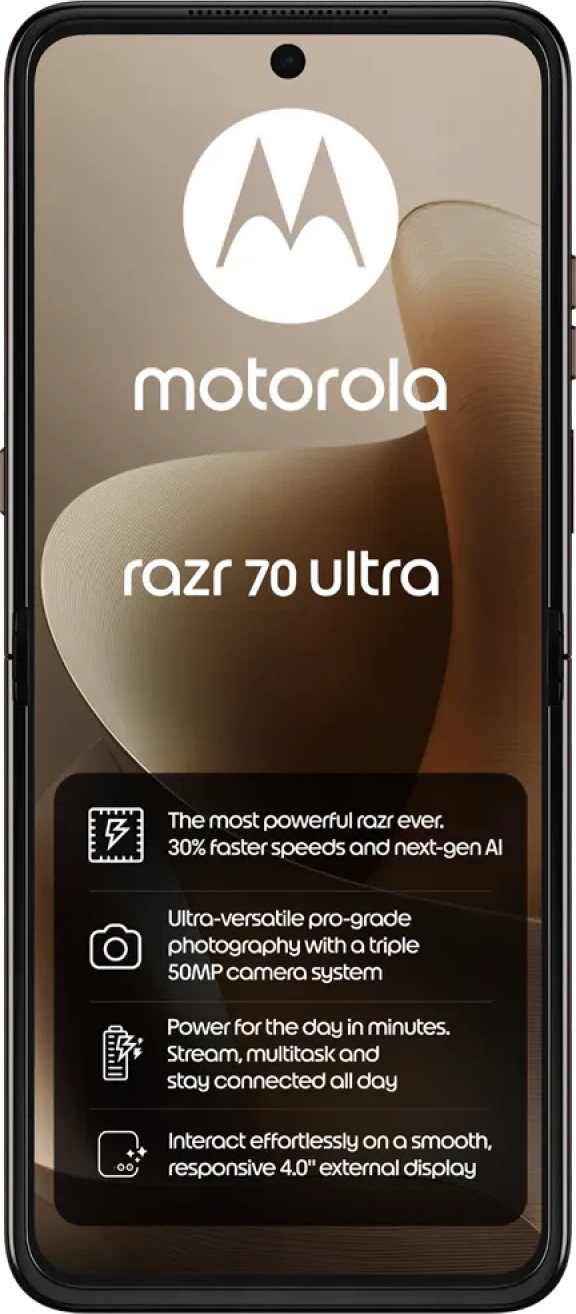 Motorola Razr 70 Ultra Dual SIM 512GB Coco 500GB Data Only £48.99/m – Pay Monthly Phones