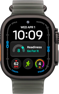 Watch Ultra 4 49mm Case Translucent Ocean Band at £1 on Refresh Flex Smartwatch Unlimited Unlimited data. £70 month.