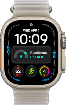 Watch Ultra 4 49mm Natural Case Translucent Ocean Band at £1 on Refresh Flex Smartwatch Unlimited Unlimited data. £70 month.