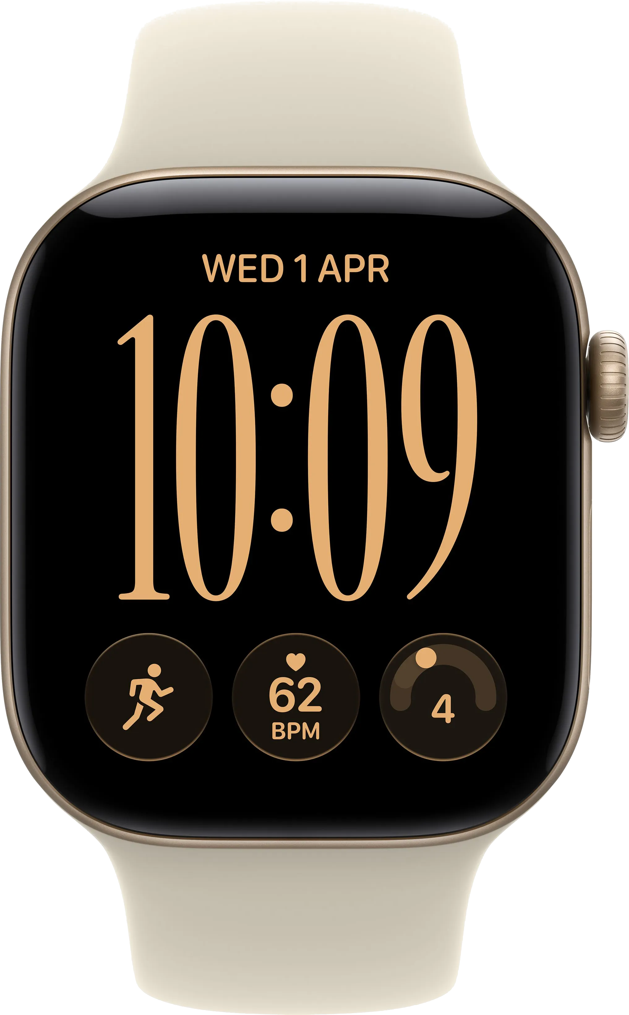 Watch Series 12 42mm Aluminium Light Gold Case Sport Band S M at Â£1 on Refresh Flex Smartwatch Unlimited Unlimited data. Â£46 month.