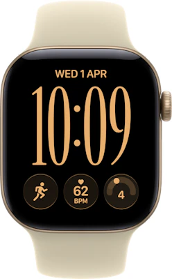 Apple Watch Series 12 42mm (GPS+Cellular) Aluminium Light Gold Case with Sand Sport Band S/M at £1 on Refresh Flex - Smartwatch Unlimited (12 Month contract) with Unlimited 4G data. £46 a month.