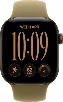 Watch Series 12 46mm Aluminium Dark Bronze Case Sport Band M L at £1 on Refresh Flex Smartwatch Unlimited Unlimited data. £50 month.