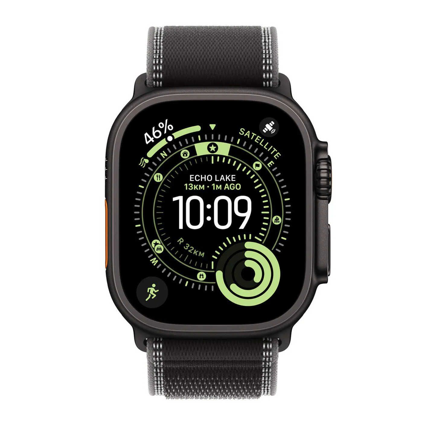 Apple Watch Ultra 3 Gps + Cellular 49Mm Black Titanium Case With Black/Charcoal Trail Loop - M/L 195950485912 - Image 6