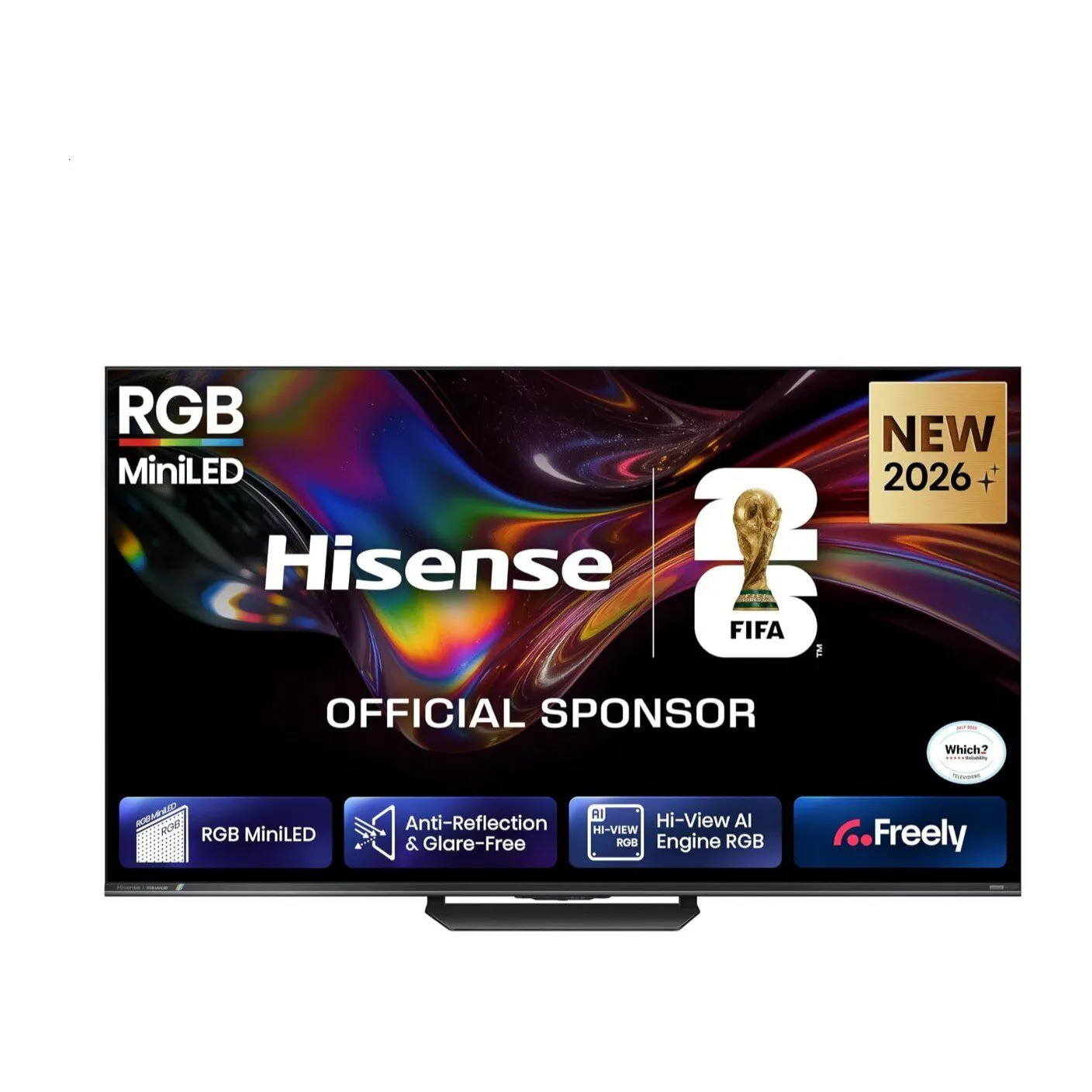 Hisense Er8 Series Rgb Mini Led 4K Smart Tv With Freely  Black