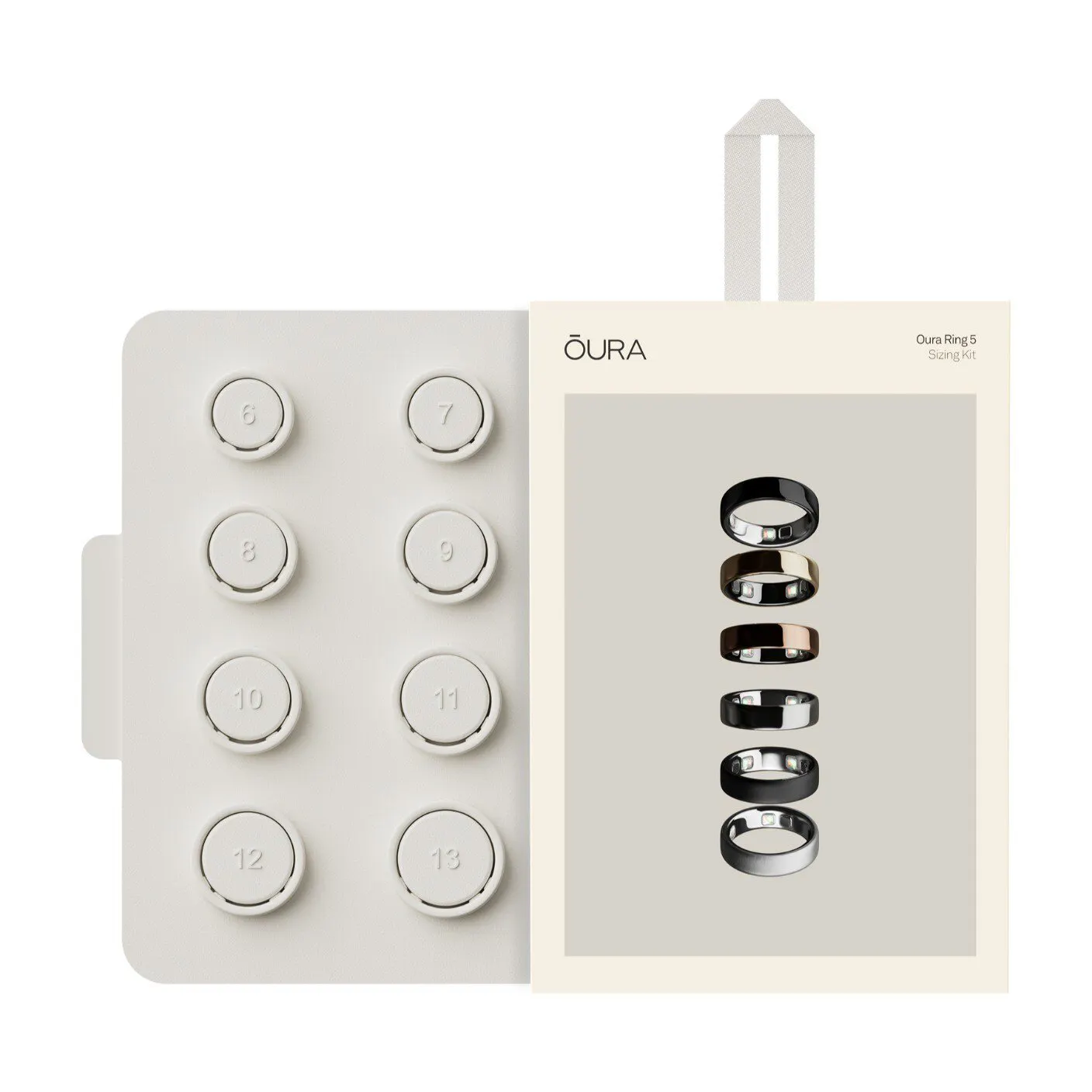 Oura Ring 5 Sizing Kit  White