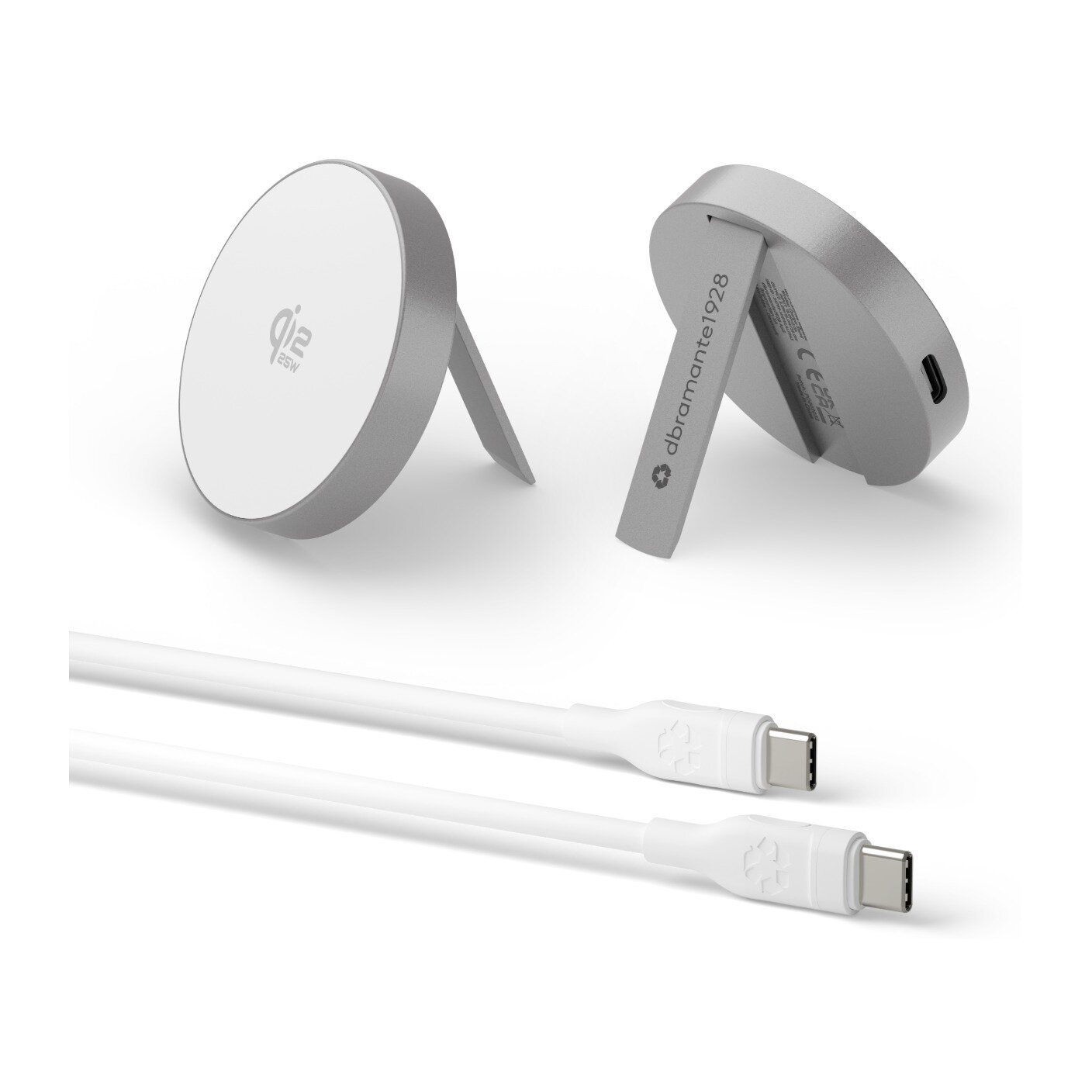 Magnetic Wireless Charger With Stand 25W Dbramante1928  White
