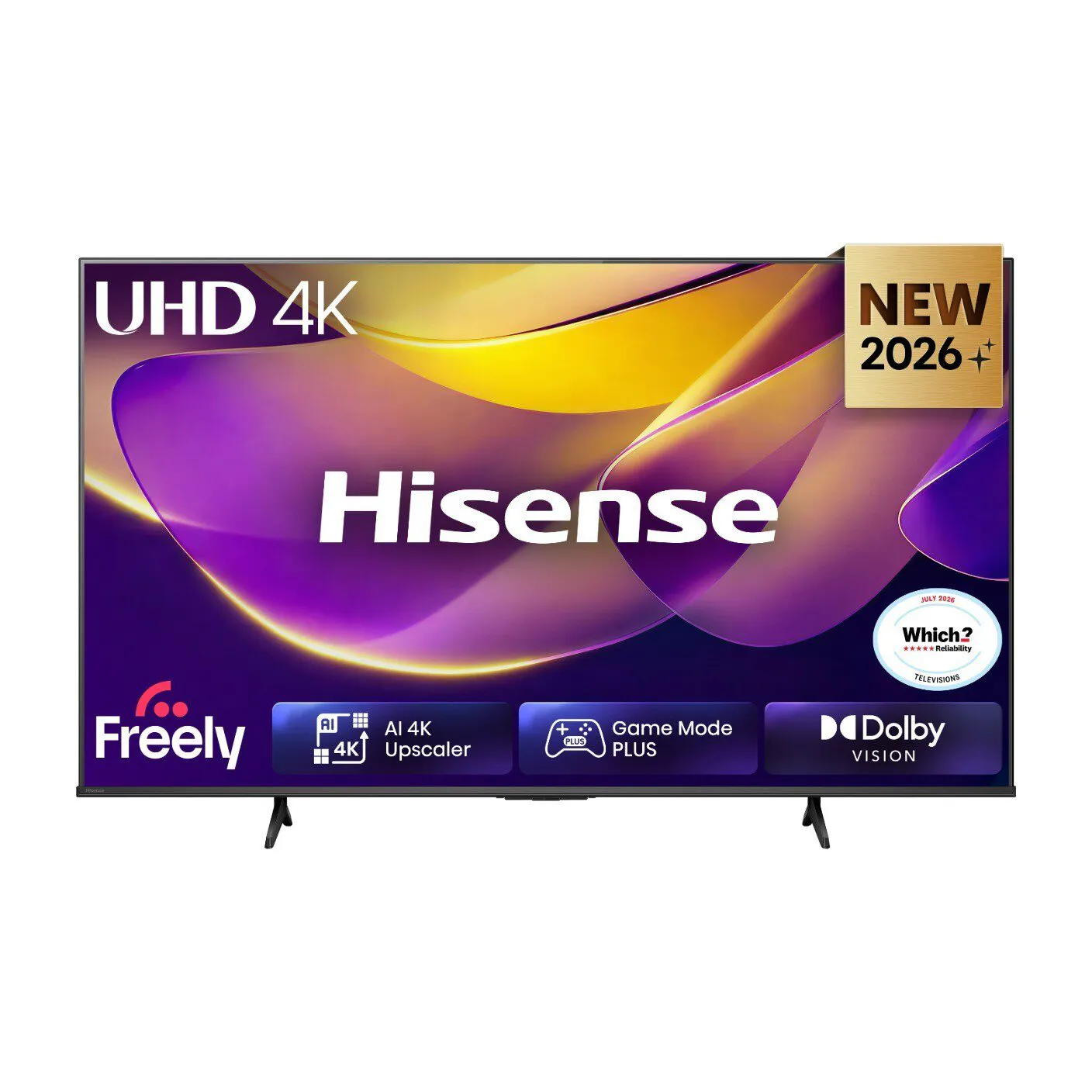 Hisense E6 Series 4K Smart Tv With Freely  Black